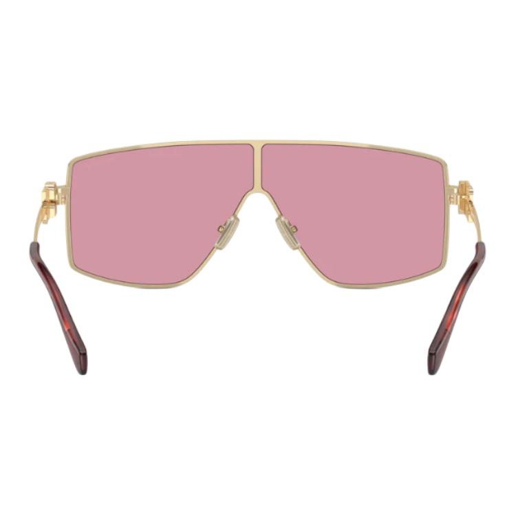 (Women) MIU MIU  Gold Sunglasses with Hollow Temple Design and Irregular Shape 0MU51ZSZVN50D 圖 6