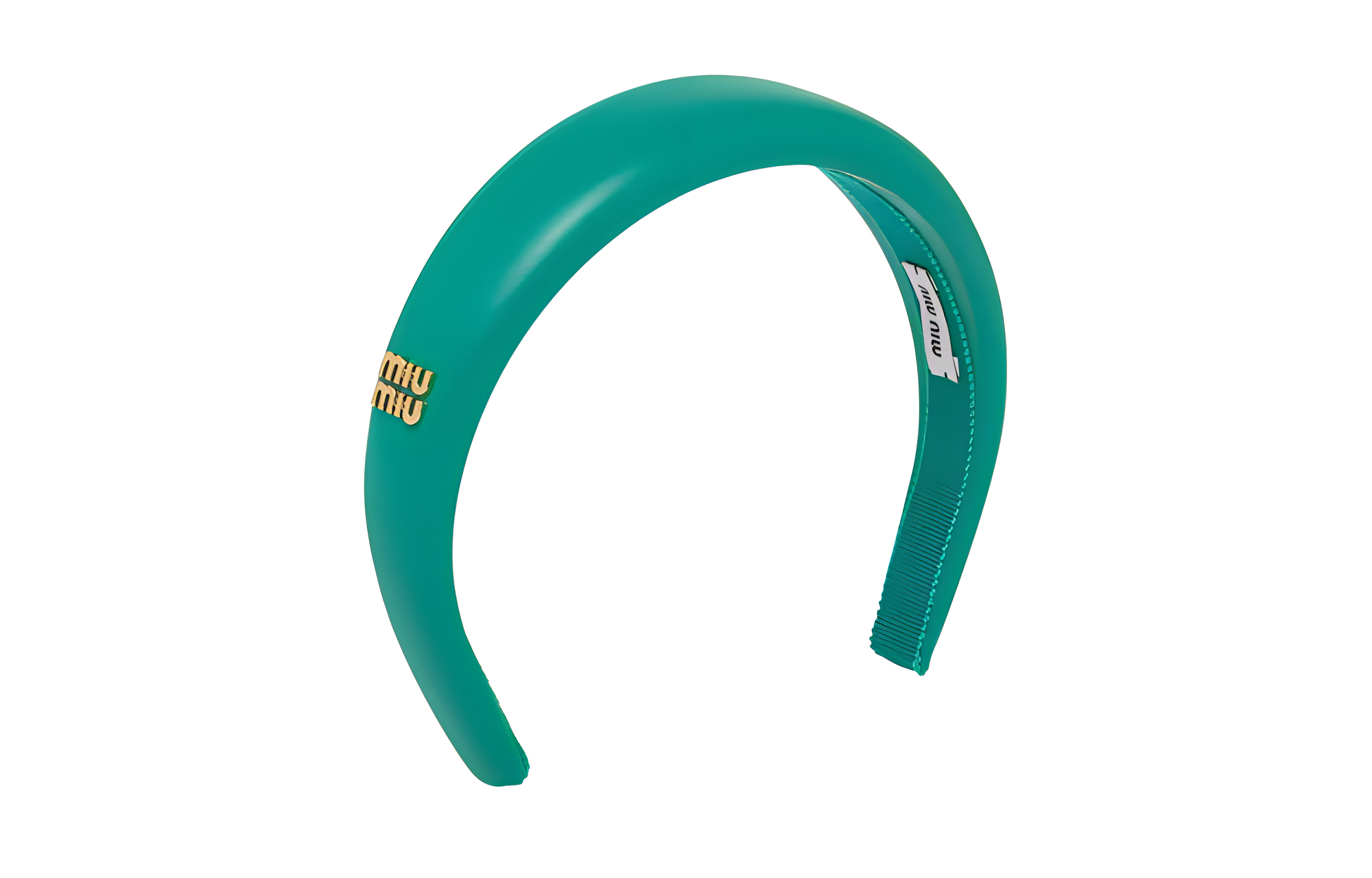(Women) MIU MIU  Green Logo Headband 5IH025038F0K41