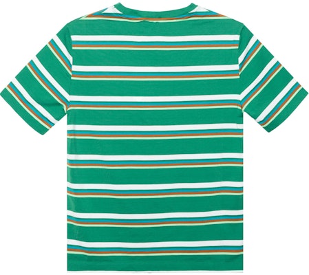 (W) MIU MIU Kemeja-T Lengan Pendek Bergaris Hijau Logo Oversized SS24 MJN537-14RT-F0F67-S-OOO Lookbook (W) MIU MIU Kemeja-T Lengan Pendek Bergaris Hijau Logo Oversized SS24 MJN537-14RT-F0F67-S-OOO