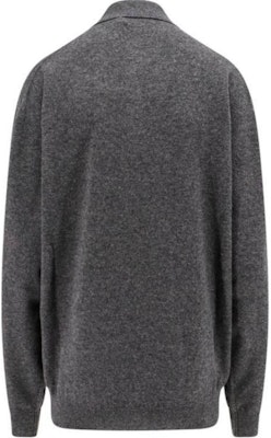 (W) ミュウミュウ グレー アーガイル ニット 長袖 プルオーバー ポロシャツ MML973-15NE-F0480-S-OOO Lookbook (W) ミュウミュウ グレー アーガイル ニット 長袖 プルオーバー ポロシャツ MML973-15NE-F0480-S-OOO