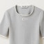 Sizing (W) MIU MIU 灰色Logo補丁圓領針織毛衣 MJN847-12HM-F0031-S-232