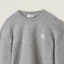 Sizing (W) MIU MIU 灰色刺绣Logo圆领毛衣. MML804-1XS9-F0031-S-232