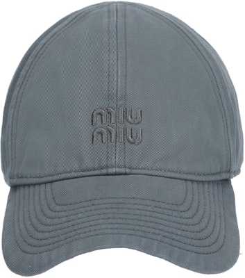 (W) MIU MIU 灰色布料棒球帽 刺繡Logo. 5HC370_2CR2_F0031 Buy (W) MIU MIU 灰色布料棒球帽 刺繡Logo. 5HC370_2CR2_F0031