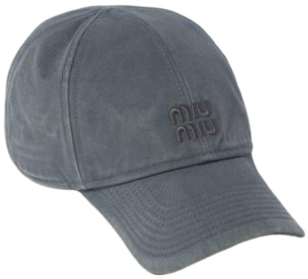 (W) MIU MIU 灰色布料棒球帽 刺繡Logo. 5HC370_2CR2_F0031 Order (W) MIU MIU 灰色布料棒球帽 刺繡Logo. 5HC370_2CR2_F0031