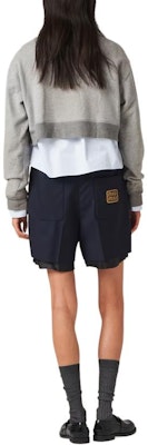 (W) MIU MIU 灰色标志印花短款长袖POLO衫 MJL996-14EJ-F0031-S-OOO Shop (W) MIU MIU 灰色标志印花短款长袖POLO衫 MJL996-14EJ-F0031-S-OOO