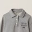 Sizing (W) MIU MIU 灰色标志印花短款长袖POLO衫 MJL996-14EJ-F0031-S-OOO