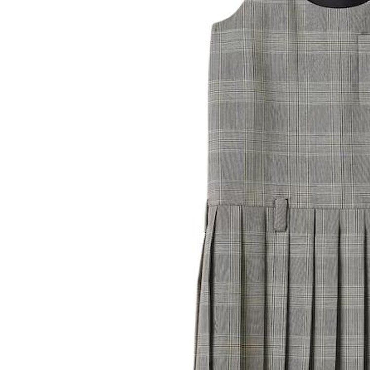 (Women) MIU MIU  Grey Plaid Logo Print Sleeveless Cropped Dress. MF5269-14HV-F0013 圖 5