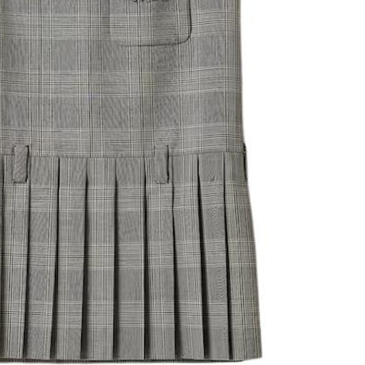 (Women) MIU MIU  Grey Plaid Logo Print Sleeveless Cropped Dress. MF5269-14HV-F0013 圖 7
