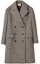 Buy (Women) MIU MIU Herringbone Embroidery Logo Double-Breasted Coat Cocoa Brown MS1982-13R7-F0324-S-232