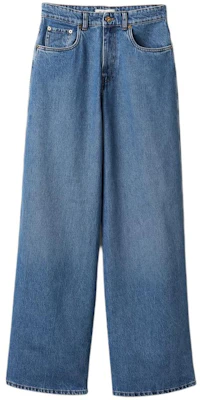 (W) MIU MIU Jeans Denim Biru High-Waisted Straight-Leg Zipper Washed GWP394-13LE-F0013 Order (W) MIU MIU Jeans Denim Biru High-Waisted Straight-Leg Zipper Washed GWP394-13LE-F0013