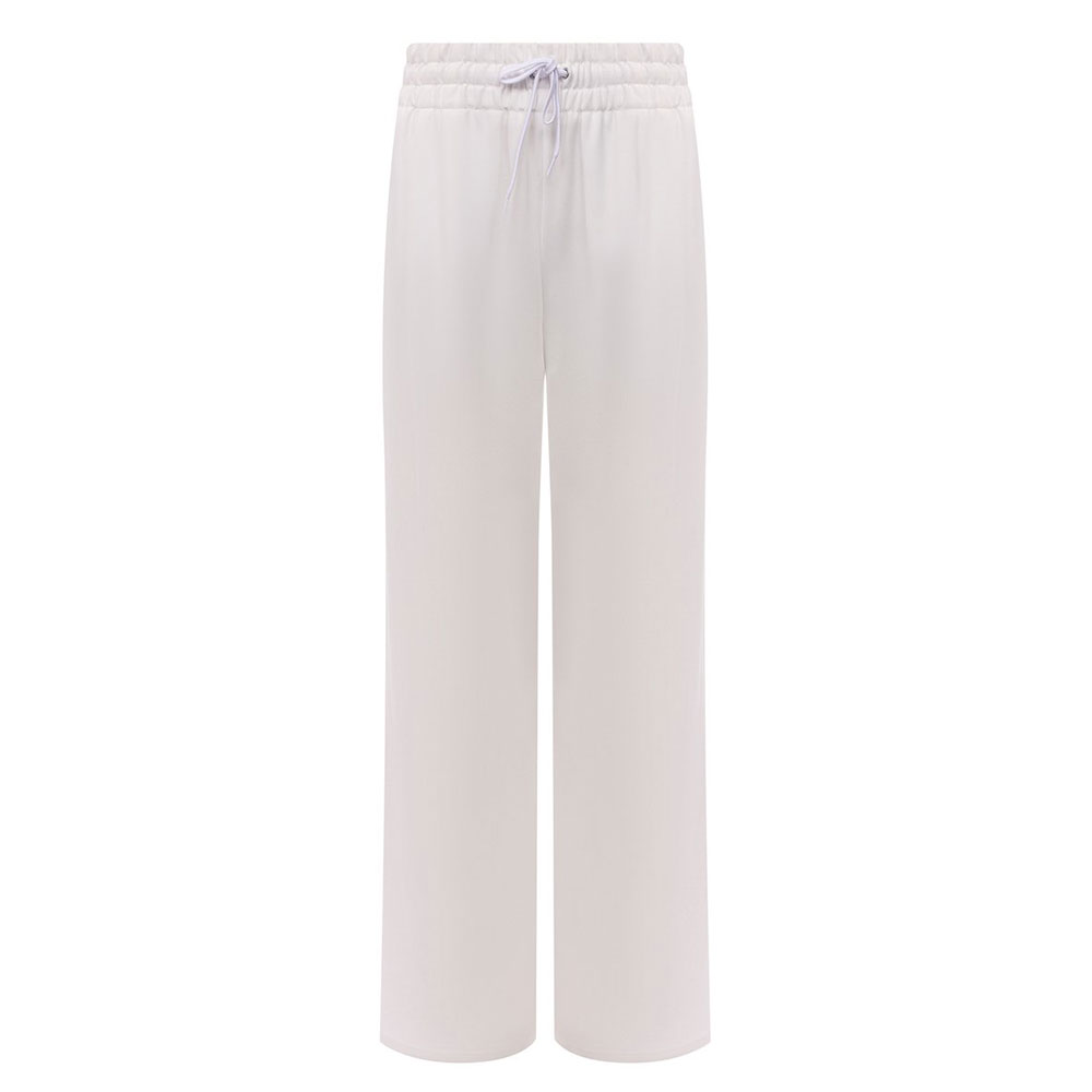 (Women) MIU MIU  High-Waisted Wide-Leg Pants White MP1512-1YXH-F0009