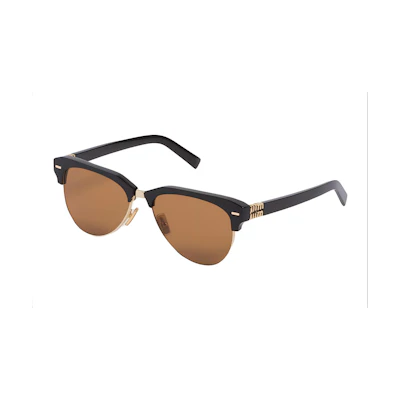 (Women) MIU MIU Irregular Acetate Metal Logo Sunglasses in Black. SMU09ZE1ABF02Z1C057