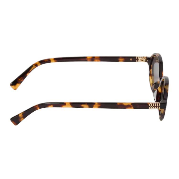(Women) MIU MIU  Irregular Acetate Sunglasses Tortoiseshell with Logo Temples. SMU04Z_EVAU_FE07F_C_A050 圖 4