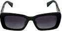 Buy (W) MIU MIU Gafas de Sol Negras Irregulares de Acetato con Logo Lateral. MU07YS1AB5D1