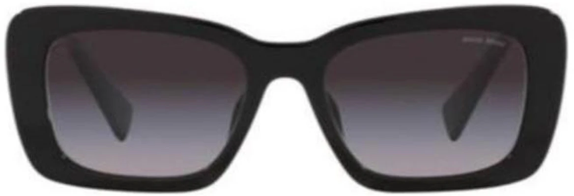 (W) MIU MIU Gafas de Sol Negras Irregulares de Acetato con Logo Lateral. MU07YS1AB5D1 Order (W) MIU MIU Gafas de Sol Negras Irregulares de Acetato con Logo Lateral. MU07YS1AB5D1