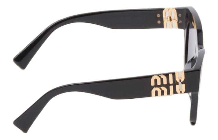 Shop (W) MIU MIU イレギュラー 黒 サングラス UVカット保護対応. SMU01Y_E1AB_F05D1_C_A051