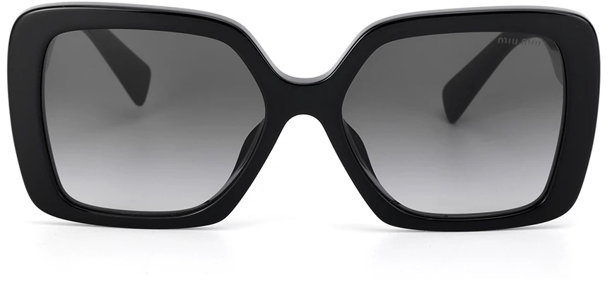 (W) Kacamata Hitam MIU MIU Irregular dengan Tangkai Berhuruf. 0MU10YS1AB5D1 Lookbook (W) Kacamata Hitam MIU MIU Irregular dengan Tangkai Berhuruf. 0MU10YS1AB5D1