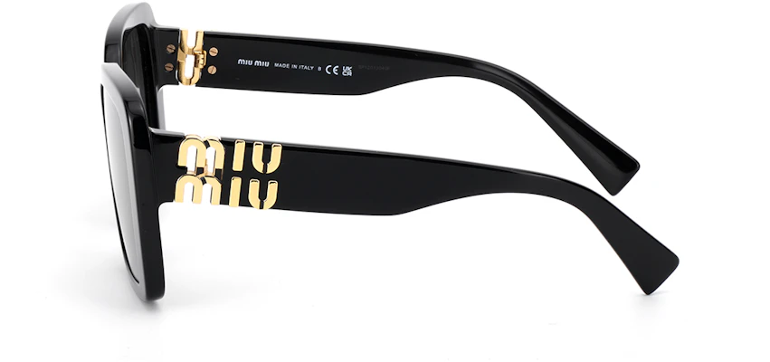 (W) Kacamata Hitam MIU MIU Irregular dengan Tangkai Berhuruf. 0MU10YS1AB5D1 Shop (W) Kacamata Hitam MIU MIU Irregular dengan Tangkai Berhuruf. 0MU10YS1AB5D1