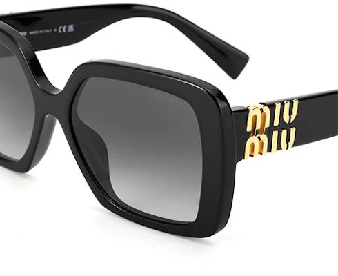 (W) Kacamata Hitam MIU MIU Irregular dengan Tangkai Berhuruf. 0MU10YS1AB5D1 Purchase (W) Kacamata Hitam MIU MIU Irregular dengan Tangkai Berhuruf. 0MU10YS1AB5D1