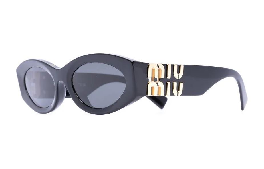 (Women) MIU MIU  Irregular Blue Sunglasses with Side Logo Decoration. 0MU11WS1AB5S0 圖 2