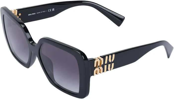 (W) MIU MIU 不规则形黑色太阳镜带标志醋酸框架. SMU10Y_E1AB_F05D1_C_056 Buy (W) MIU MIU 不规则形黑色太阳镜带标志醋酸框架. SMU10Y_E1AB_F05D1_C_056