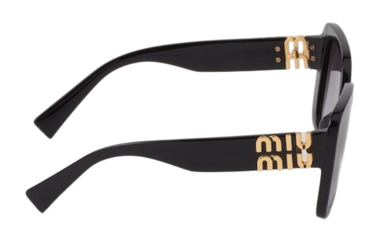 Purchase (W) MIU MIU 不规则形黑色太阳镜带标志醋酸框架. SMU10Y_E1AB_F05D1_C_056