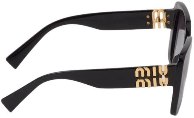 (W) MIU MIU 不规则形黑色太阳镜带标志醋酸框架. SMU10Y_E1AB_F05D1_C_056 Purchase (W) MIU MIU 不规则形黑色太阳镜带标志醋酸框架. SMU10Y_E1AB_F05D1_C_056