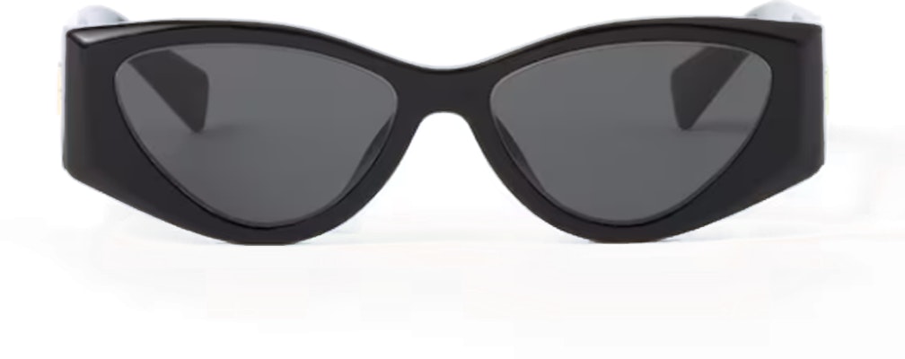 (W) MIU MIU イレギュラーシェイプロゴサングラス ブラック アセテート 度付き対応 SMU06Y_E1AB_F05S0_C_054 Lookbook (W) MIU MIU イレギュラーシェイプロゴサングラス ブラック アセテート 度付き対応 SMU06Y_E1AB_F05S0_C_054