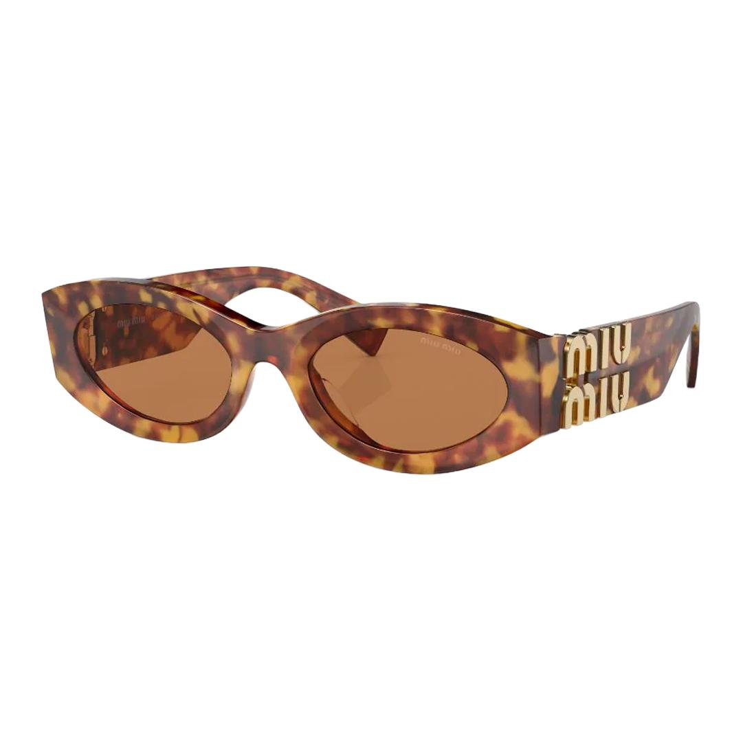 (Women) MIU MIU  Irregular Sunglasses with Letter Decoration and Metal Trim MU11WS4BW2Z1