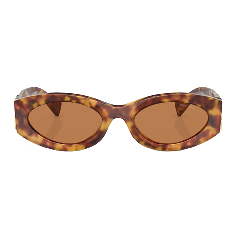 (Women) MIU MIU  Irregular Sunglasses with Letter Decoration and Metal Trim MU11WS4BW2Z1 圖 3