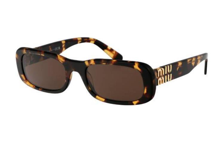 Order (W) MIU MIU Cermin Mata Tortoiseshell Tidak Sekata dengan Logo Aksen. 0MU08ZSVAU06B