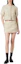 Lookbook (Women) MIU MIU Ivory Embroidered Logo Striped Mini Skirt with Back Zipper. MG2152-14HO-F0C56