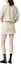 Shop (Women) MIU MIU Ivory Embroidered Logo Striped Mini Skirt with Back Zipper. MG2152-14HO-F0C56