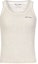Buy (W) MIU MIU Ivory Tank Top Jalur Berusuk Leher Bulat FW24. MMV219-15BM-F0B23-S-OOO