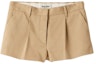 Buy (Women) MIU MIU Khaki Zip-Up Casual Shorts MP1676-1UPX-F0065-S-232