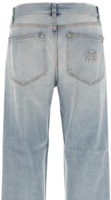 (W) MIU MIU 淺藍水洗牛仔褲配拉鍊口袋 GWP526-14QU-F0013-S-OOO Purchase (W) MIU MIU 淺藍水洗牛仔褲配拉鍊口袋 GWP526-14QU-F0013-S-OOO