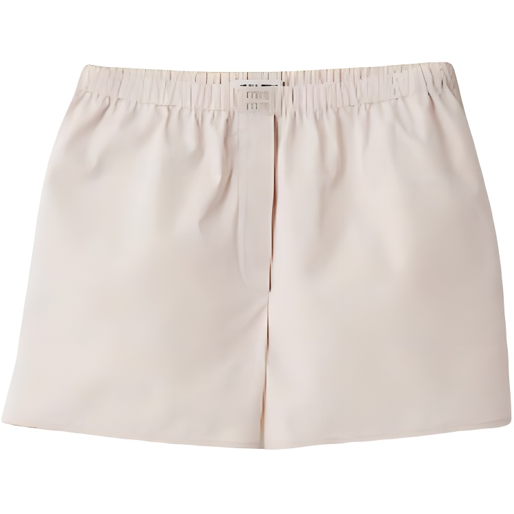 (Women) MIU MIU  Light Pink Elastic Waist Casual Shorts SP9429-10RG-F0D91-S-OOO