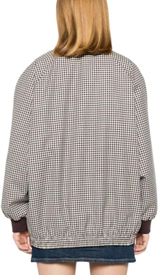 (Women) MIU MIU Logo Applique Long-Sleeve Jacket Bordeaux Red ML1089-15Q5-FOVA5-S-OOO Shop (Women) MIU MIU Logo Applique Long-Sleeve Jacket Bordeaux Red ML1089-15Q5-FOVA5-S-OOO