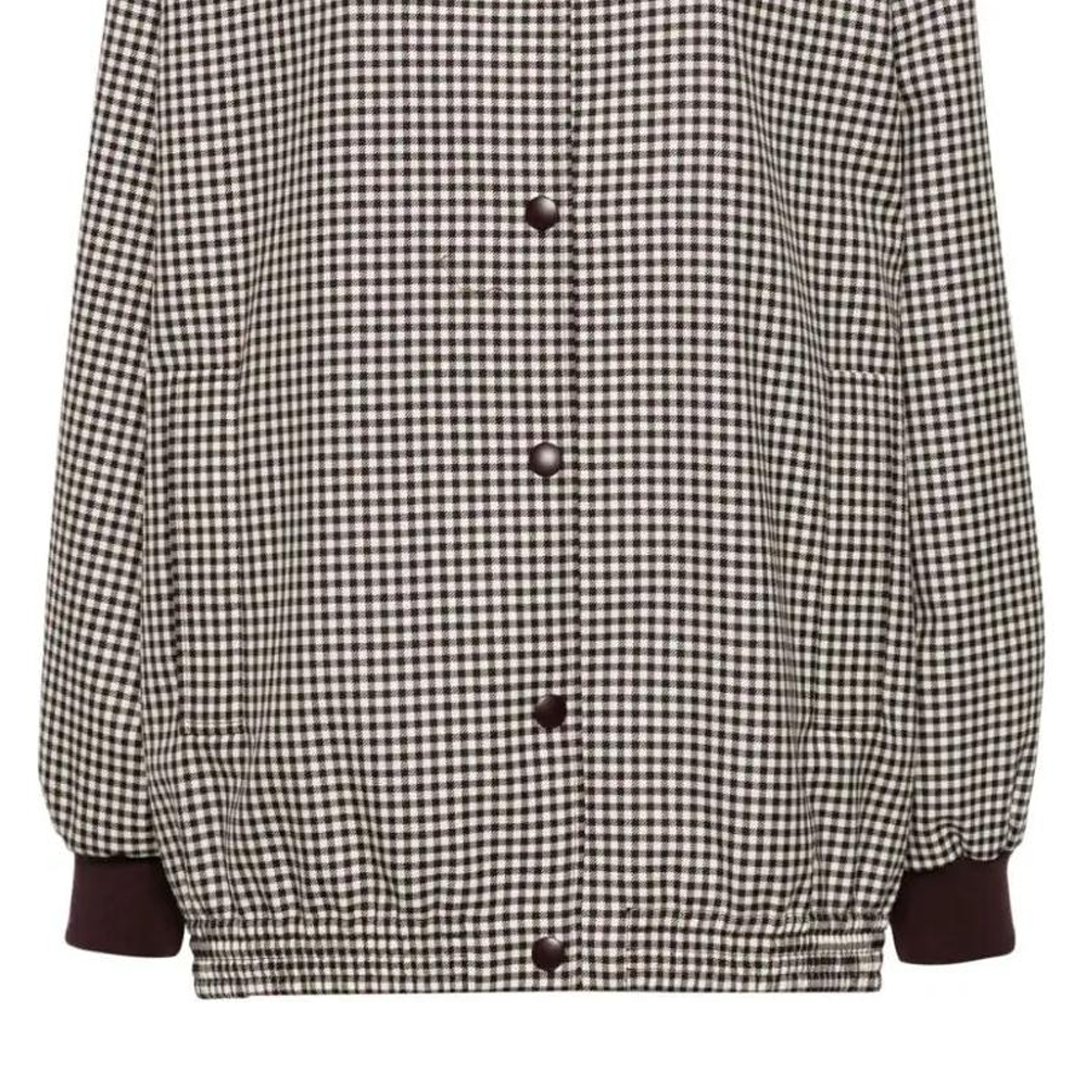 Cheap (Women) MIU MIU  Logo Applique Long-Sleeve Jacket Bordeaux Red ML1089-15Q5-FOVA5-S-OOO