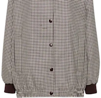 Cheap (W) MIU MIU 標誌貼花長袖外套酒紅色 ML1089-15Q5-FOVA5-S-OOO
