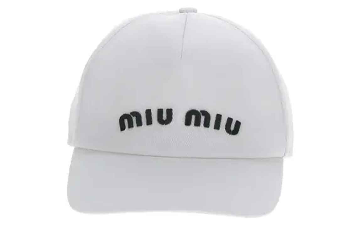 (Women) MIU MIU  Logo Cotton Casual Fashion Baseball Cap. 5HC1792DXIF0964