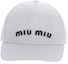 Order (Women) MIU MIU Logo Cotton Casual Fashion Baseball Cap. 5HC1792DXIF0964