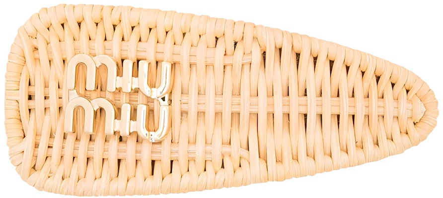 (W) 미우미우 로고 디자인 헤어 클립 옐로우. 5IF0922CZSF0018 Buy (W) 미우미우 로고 디자인 헤어 클립 옐로우. 5IF0922CZSF0018