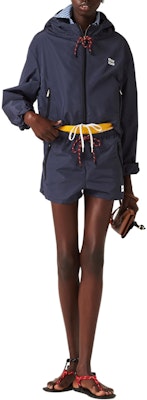 (W) MIU MIU 标志束绳休闲短裤 蓝色. MP1809-121I-F0008-S-OOO Shop (W) MIU MIU 标志束绳休闲短裤 蓝色. MP1809-121I-F0008-S-OOO