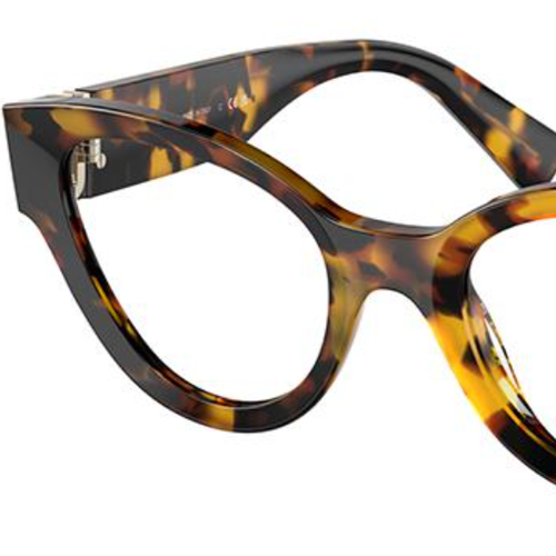 (Women) MIU MIU  Logo Embossed Tortoiseshell Optical Eyeglass Frames. VMU 01V 圖 3