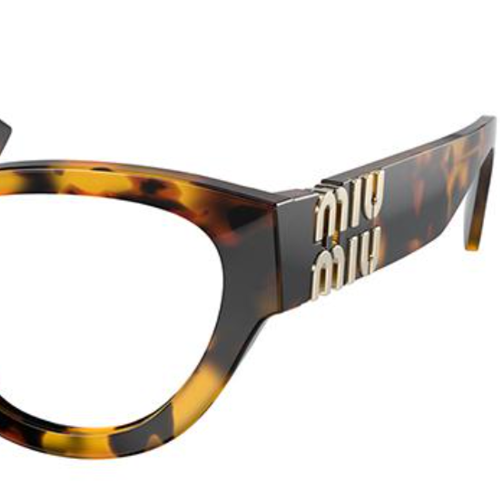 (Women) MIU MIU  Logo Embossed Tortoiseshell Optical Eyeglass Frames. VMU 01V 圖 4