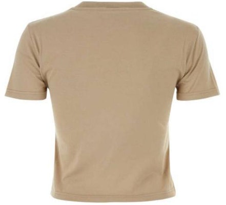 (W) Camiseta MIU MIU Logo Bordado Cuello Redondo Manga Corta Caqui MJN467S23-1137L-F0627 Lookbook (W) Camiseta MIU MIU Logo Bordado Cuello Redondo Manga Corta Caqui MJN467S23-1137L-F0627