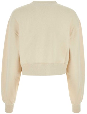 (W) MIU MIU Logo Bordir Crewneck Lengan Panjang Sweatshirt Off-White. MJL984-14AQ-F066V Lookbook (W) MIU MIU Logo Bordir Crewneck Lengan Panjang Sweatshirt Off-White. MJL984-14AQ-F066V