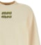 Purchase (W) MIU MIU Logo Bordir Crewneck Lengan Panjang Sweatshirt Off-White. MJL984-14AQ-F066V