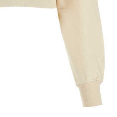 (W) MIU MIU Logo Bordir Crewneck Lengan Panjang Sweatshirt Off-White. MJL984-14AQ-F066V Details for (W) MIU MIU Logo Bordir Crewneck Lengan Panjang Sweatshirt Off-White. MJL984-14AQ-F066V